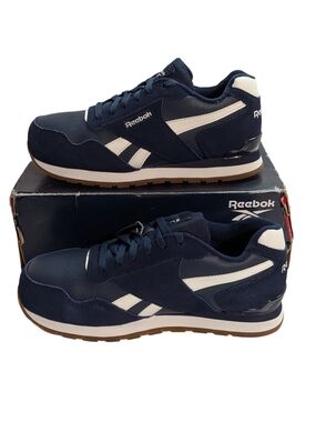 Reebok Men's Navy and White Classic Low-Top Sneakers